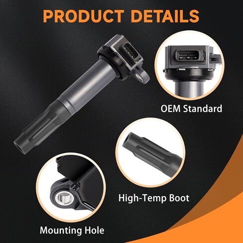 Motorevo 4PCS Ignition Coil Pack Compatible with Subaru Legacy 2010-2012 2.5L, Outback 2010-2012 2.5L, Replace UF668, UF-668, 22433AA620, 22433AA621, 22433AA62A in Saudi Arabia