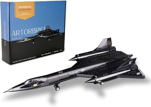 ArtorBricks Air Force Series SR-71 Reconnaissance Blackbird Air Force Military Building Block Set and Gift for Adults (183 Pieces) in Saudi Arabia