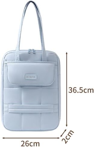 Laptop Tote Bag for Women Padded Laptop Bag 15 Inch Water Resistant Work Tote with Pockets Zippered Carrying Case for Office Travel Commute Blue in Kuwait