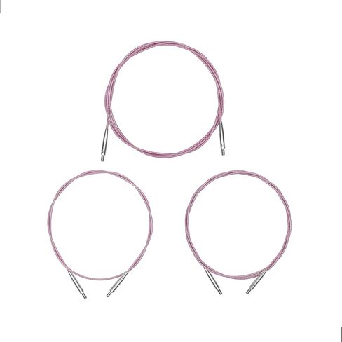 Guclud Options Interchangeable Circular Knitting Needle Cable, 360° Swivel Flexible Cable Smooth Glide, 20inch(50cm) in Kuwait