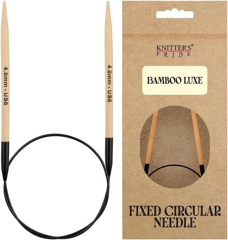 Knitter’s Pride Bamboo Luxe Fixed Circular Needles 40"" (100cm) – US Size 6 (4mm) in Kuwait