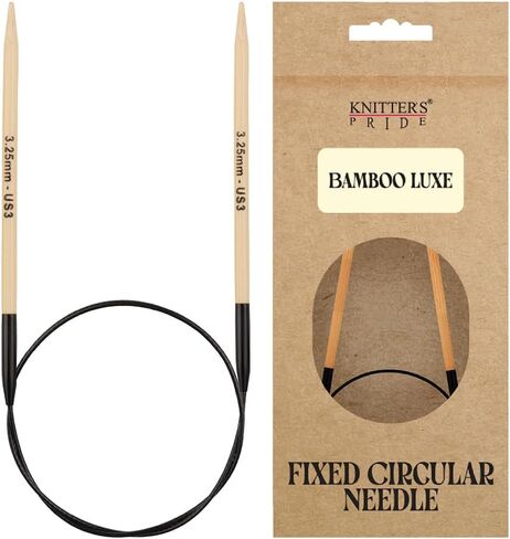 Knitter’s Pride Bamboo Luxe Fixed Circular Needles 40"" (100cm) – US Size 6 (4mm) in Kuwait
