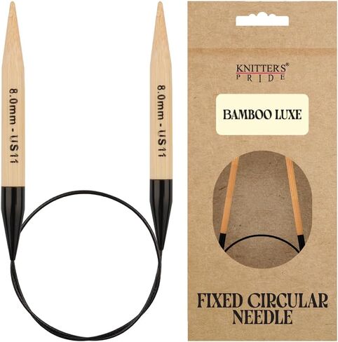 Knitter’s Pride Bamboo Luxe Fixed Circular Needles 40"" (100cm) – US Size 6 (4mm) in Kuwait