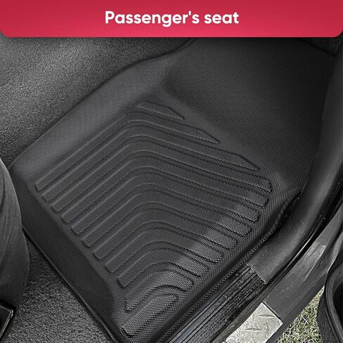 Floor Mats for Ford F150 1980–1996, F250/F350 1980–1997 & Bronco 1980–1996, Custom Fit Truck Floor Mats, All Weather TPE Floor Liners Front Set, Non-Slip Heavy Duty Car Accessories Black Liners 2PCS in Kuwait