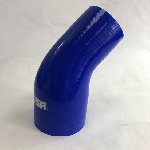 2.5" to 2" I.D. Silicone Coupler 45 Degree Angled Elbow Hose Universal (45 degree 2.5" to 2" blue) in Saudi Arabia