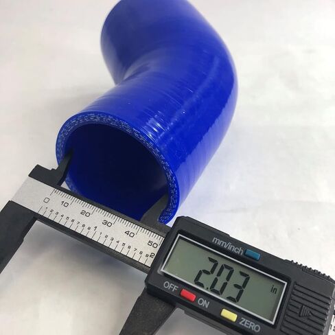 2.5" to 2" I.D. Silicone Coupler 45 Degree Angled Elbow Hose Universal (45 degree 2.5" to 2" blue) in Saudi Arabia