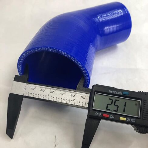 2.5" to 2" I.D. Silicone Coupler 45 Degree Angled Elbow Hose Universal (45 degree 2.5" to 2" blue) in Saudi Arabia