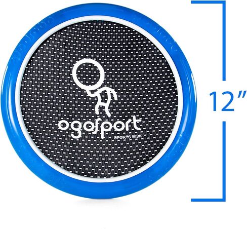 OgoDisk XS Disc Set with 2 OgoSoft Balls - 12" Bouncy Disc Toy Outdoor Lawn Pool - Throw, Throw, Throw, Catch Game - Kids & Adults Ages 8+ in Saudi Arabia