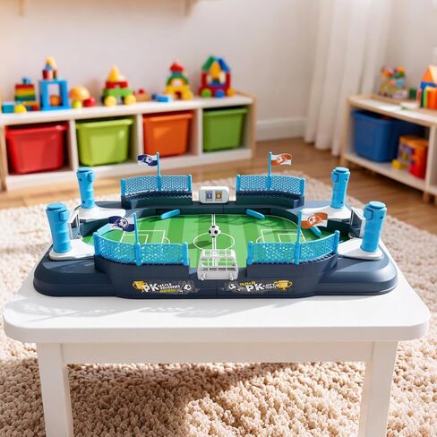 Mini Soccer Board Game for Kids Tabletop Foosball Table Toy, Interactive Indoor Party Game for Boys Girls Age 6-12, Family Game Night Birthday Gift in Saudi Arabia