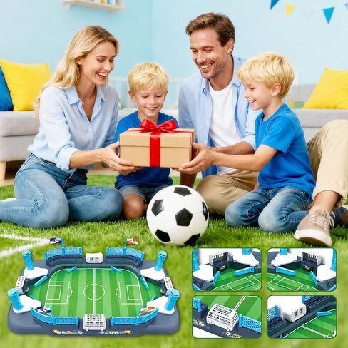 Mini Soccer Board Game for Kids Tabletop Foosball Table Toy, Interactive Indoor Party Game for Boys Girls Age 6-12, Family Game Night Birthday Gift in Saudi Arabia