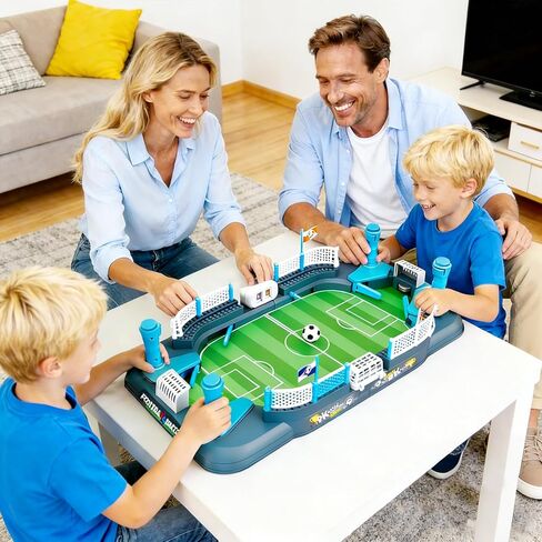 Mini Soccer Board Game for Kids Tabletop Foosball Table Toy, Interactive Indoor Party Game for Boys Girls Age 6-12, Family Game Night Birthday Gift in Saudi Arabia
