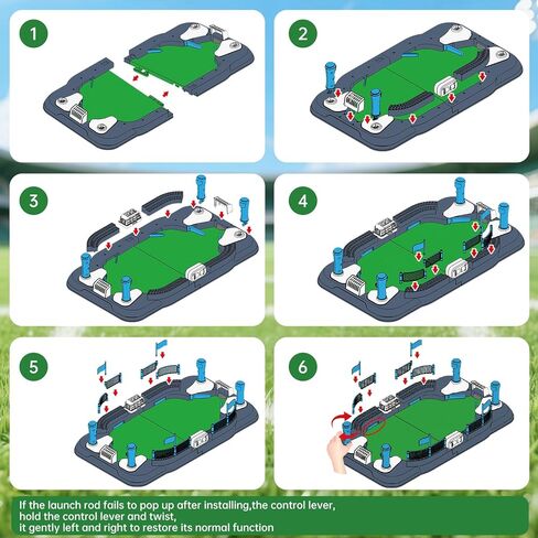 Mini Soccer Board Game for Kids Tabletop Foosball Table Toy, Interactive Indoor Party Game for Boys Girls Age 6-12, Family Game Night Birthday Gift in Saudi Arabia
