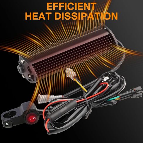 LIGBT Dirt Bike Light Bar Amber White Motorcycle LED Headlight Kit Plug and Play with ON-Off Switch for 7/8" 22mm Handlebars Pit Bike Light Bar for CRF110 KLX110 KLX140 YZ250F CRF230F CRF250F TTR110 in Saudi Arabia