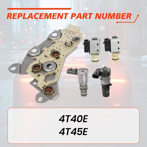 4T40E 4T45E Transmission Solenoid with Control Board, Compatible with Cobalt Malibu G5 Aura Cavalier Alero, Automotive Engine EPC TCC Transmission Shift Solenoids Replaces Part in Saudi Arabia