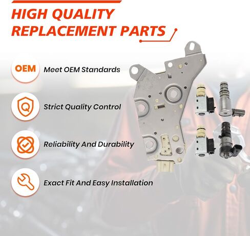 4T40E 4T45E Transmission Solenoid with Control Board, Compatible with Cobalt Malibu G5 Aura Cavalier Alero, Automotive Engine EPC TCC Transmission Shift Solenoids Replaces Part in Saudi Arabia
