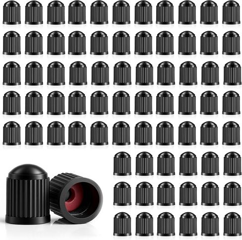 1500 Pcs Plastic Black Tire Valve Caps, Valve Stem Caps, Universal Tire Cap, Air Cap Cover with O Rubber Seal, Leak Proof, Dust Proof Stem Cover, for Cars, SUVs, Bike, Bicycle, Trucks, Motorcycles in Kuwait