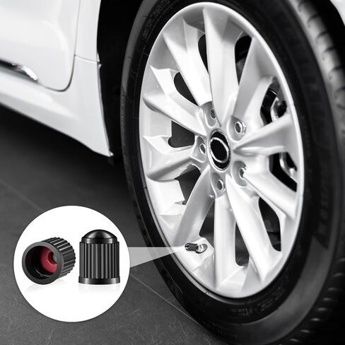 1500 Pcs Plastic Black Tire Valve Caps, Valve Stem Caps, Universal Tire Cap, Air Cap Cover with O Rubber Seal, Leak Proof, Dust Proof Stem Cover, for Cars, SUVs, Bike, Bicycle, Trucks, Motorcycles in Kuwait