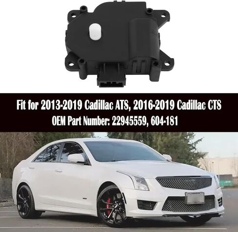 HVAC Heater Blend Door Actuator Compatible with 2013-2019 Cadillac ATS, 2016-2019 Cadillac CTS Replace# 22945559, 604-181 in Saudi Arabia