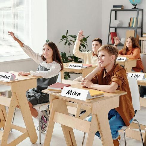 105 Pcs Dry Erase Name Tents for Meetings 7.9'' x 5.5'' Fold Table Tent Cards Reusable Name Tents for Tables with 4 Markers & 4 Erasers, Dry Erase Name Plates for Classroom Office Wedding in Saudi Arabia