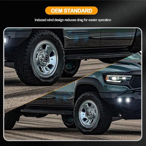 أغطية مركز العجلات OCPTY بديلة من صانع المعدات الأصلية لسيارة Ford 1980-1996 لشاحنة F-150/برونكو (4WD)، إلخ غطاء مركزي لمحور العجلة من الكروم in Kuwait