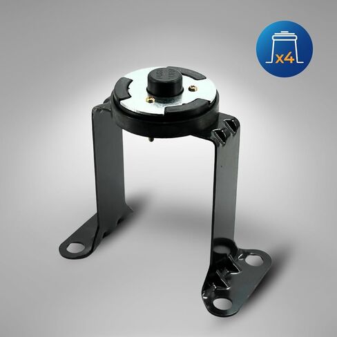غطاء عجلة Hubcap خلفي ديناميكي هوائي 33 مم مثبت على ABS لنصف شاحنة (ملاءمة عالمية) (أسود، 4 عبوات) in Kuwait