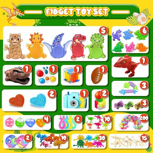 1000 PCS Party Favors for Kids, Dinosaur Sensory Fidget Toys Bulk, Treasure Chest for Kids Prizes, Goodie Bags Stuffers for Kids, Prize Box Toy for kid Classroom, Treasure Box Prizes, Pinata Stuffers in Saudi Arabia