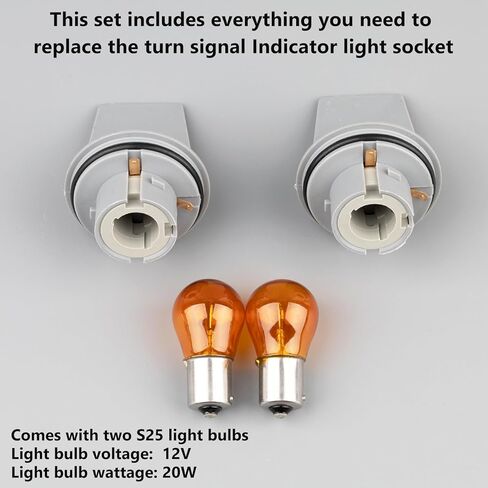 Indicator Lamp Holder, Turn Singal Light Socket with Lamp Bulb for Audi A6 RS6 Avant for VW Passat Replace OE 3B0953123C 2PCS in Kuwait