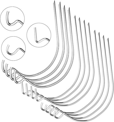 30-Piece Picture Hercules Hooks, Carbon Steel, Silver, Galvanized, Wall Mount, Including Standard, Mini and Heavy-Duty Version in Saudi Arabia