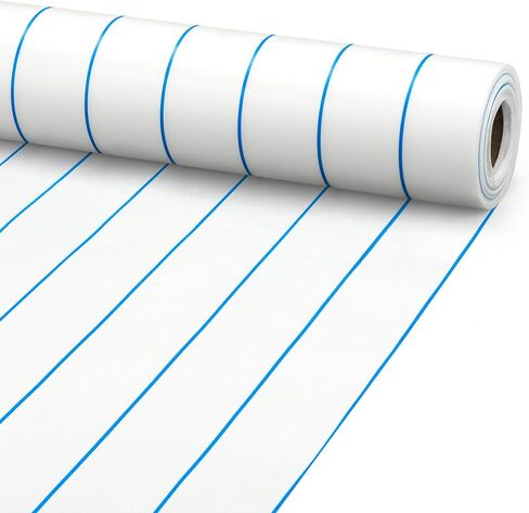 Lined Bulletin Board Roll 15.7in x 36ft Reusable Waterproof Non-Woven Fabric Background Fade Resistant Erasable Blue Lined Classroom Bulletin Board Decor for School Office Arts Crafts Home Wall Decor in Kuwait