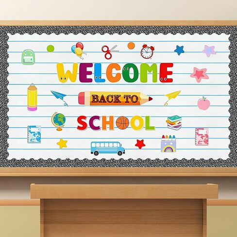 Lined Bulletin Board Roll 15.7in x 36ft Reusable Waterproof Non-Woven Fabric Background Fade Resistant Erasable Blue Lined Classroom Bulletin Board Decor for School Office Arts Crafts Home Wall Decor in Kuwait
