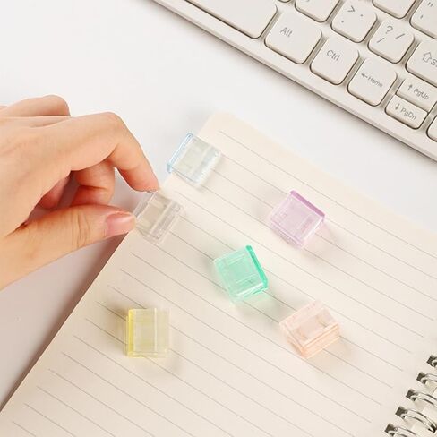 Colorful Binder Clips, (24 Pcs) Fast Paper Clipper for Desk Document Office Home in Kuwait