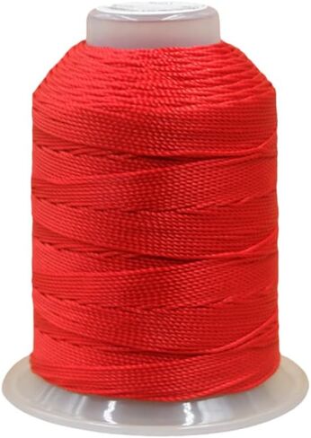 1mm Twisted Silk Cord Polyester String 3-Ply Twine Thread Braided Trim for Pendants Jewelry Friendship Bracelets Necklaces Craft Making 240 Yards（Red） in Kuwait