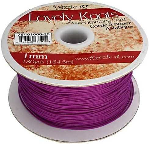 Lovely Knots/Knotting Cord 1mm 180yds Cardinal Purple for Jewelry and Craft Making in Kuwait
