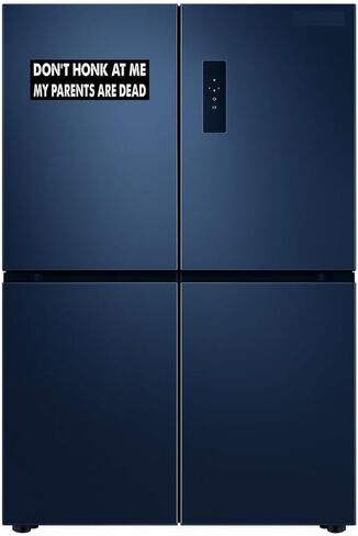 11x3 inches Funny Magnet - Don't HONK at ME My Parents are Dead Bumper Sticker - Don't HONK at ME My Parents are Dead Bumper Magnet - Vehicle, Refrigerator, Car, Truck, in Kuwait