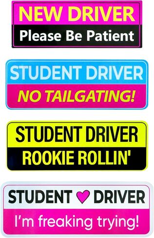 3 Pcs "Baby on Board" Magnetic Signs,Removable Signal Magnets,Bright Yellow Reflective Safety Signs Accessories Parts for Cars in Kuwait