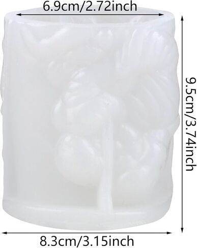 Religious Cylinder Candle Mold Jesus Holding Angel Relief Design Silicone Candle Molds for Candles Making Resin Casting Aromatherapy Candles Handmade Wax Home Decor in Kuwait