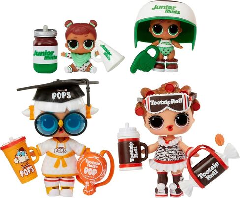 LOL Surprise Loves Sweets Mini Figure Set - Bundle with 3 LOL Surprise Mystery Blind Balls with Mini Doll and Matching Candy Accessories, Stickers, More for Kids, Girls in Kuwait