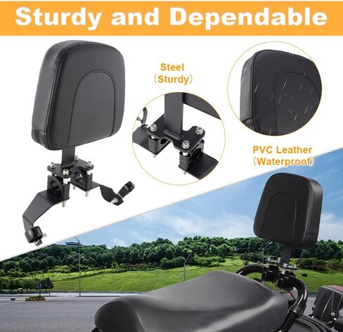 Motorcycle Rear Passenger Backrest Fit for Ruckus/Zoomer NPS50 2003-2024 in Kuwait