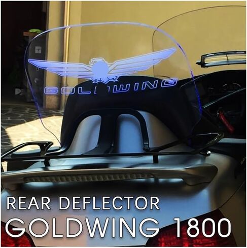 Motorcycle Windscreen LED Rear Air Deflector for H&on&da Goldwing 1800 Accessories Motorcycle Rear Windshield GL1800 Goldwing 2004-2017 in Kuwait