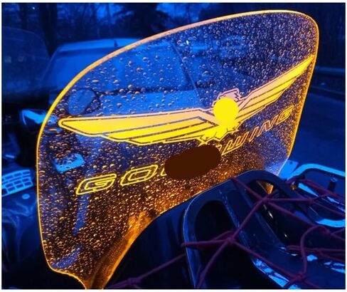Motorcycle Windscreen LED Rear Air Deflector for H&on&da Goldwing 1800 Accessories Motorcycle Rear Windshield GL1800 Goldwing 2004-2017 in Kuwait