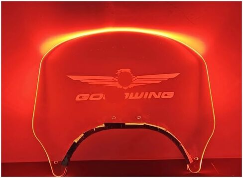 Motorcycle Windscreen LED Rear Air Deflector for H&on&da Goldwing 1800 Accessories Motorcycle Rear Windshield GL1800 Goldwing 2004-2017 in Saudi Arabia