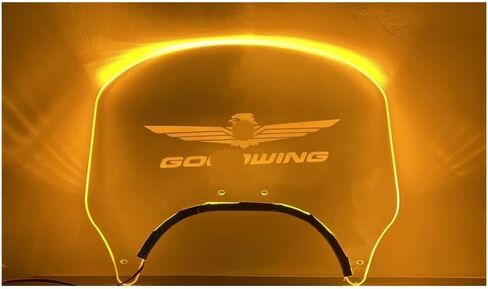 Motorcycle Windscreen LED Rear Air Deflector for H&on&da Goldwing 1800 Accessories Motorcycle Rear Windshield GL1800 Goldwing 2004-2017 in Kuwait