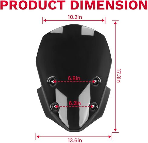 Motorcycle Windscreen Windshield Replacement for BMW F900GS F900 GS 2024 2025 2026 PC Windscreen Double Bubble (Clear) in Kuwait