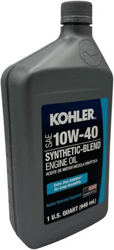 CYCLEMAX Two Pack Compatible with Kohler SAE 10W-40 Synthetic-Blend Engine Oil 25 357 71-S Contains Two Quarts and a Funnel in Kuwait