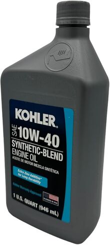 CYCLEMAX Two Pack Compatible with Kohler SAE 10W-40 Synthetic-Blend Engine Oil 25 357 71-S Contains Two Quarts and a Funnel in Kuwait
