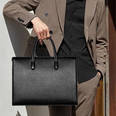 work bag Laptop Bag For Women Leather Work Tote Laptop For Computer Briefcase Business Office Fingerprint Unlock Handbag in Saudi Arabia