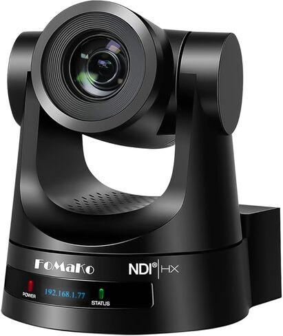 كاميرا FoMaKo NDI تتبع تلقائي AI 20x زووم بصري HDMI NDI PTZ لأحداث تعليم عبادة الكنيسة، PoE 1080P 60FPS (KN20A Pro) (NDI 6 & NDI HX3 معتمد) in Kuwait
