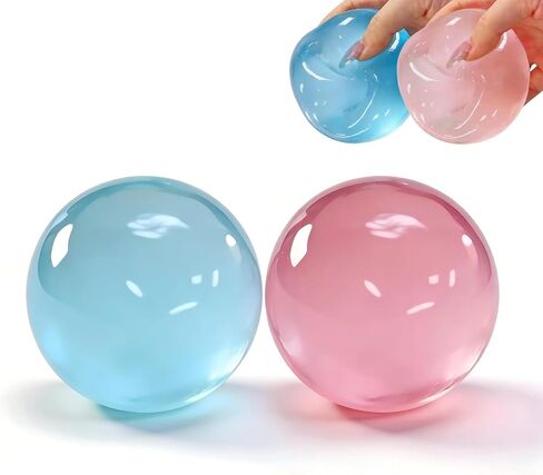 Coconut Oil Stress Ball, 2026 New Coconut Oil Squishy,Slow Rising Squishy, Moldable Sensory Squishy Stress Balls, Anxiety Reliever, for Adult use in Offices and Homes, 2 Pack (Blue+Pink) in Kuwait