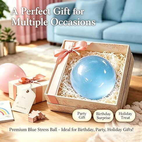 Coconut Oil Stress Ball, 2026 New Coconut Oil Squishy,Slow Rising Squishy, Moldable Sensory Squishy Stress Balls, Anxiety Reliever, for Adult use in Offices and Homes, 2 Pack (Blue+Pink) in Kuwait