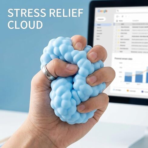 2026New Crunchy Squishy Noisy Stress Balls Ice Skin Fidget Sensory , Crunchy Squishy Moldable Stress Balls, Soft Stretchy Durable Design for Tension Relief ，Pink, Blue, Green, and Purple(4PCS) in Kuwait